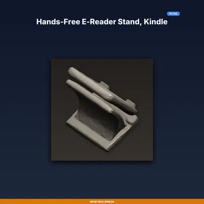 Giá Đỡ E-Reader Rảnh Tay, Kẹp Kindle, Dễ Lật Trang – File STL In 3D