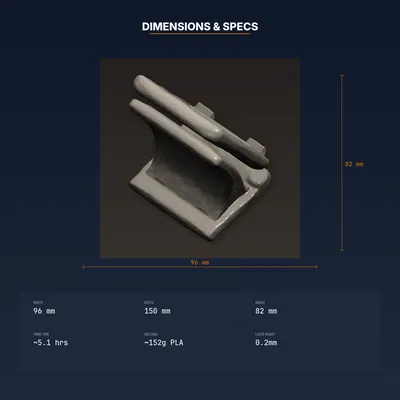 Giá đỡ e-reader rảnh tay, kẹp Kindle, dễ lật trang – file STL in 3D