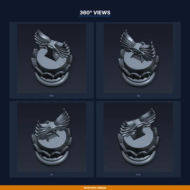 Kệ Trưng Bày Eye Of Horus - File STL 3D Printable - Image 3