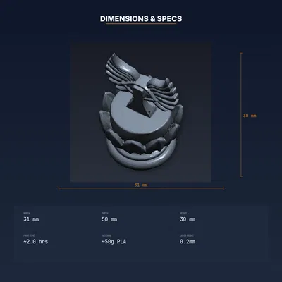 Kệ Trưng Bày Eye Of Horus - File STL 3D Printable