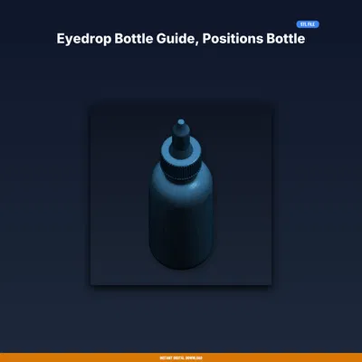 Cữ Định Vị Chai Thuốc Nhỏ Mắt, Giữ Chai Trên Mắt, Tránh Lãng Phí - STL