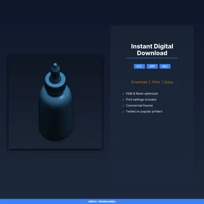 Cữ Định Vị Chai Thuốc Nhỏ Mắt, Giữ Chai Trên Mắt, Tránh Lãng Phí - STL