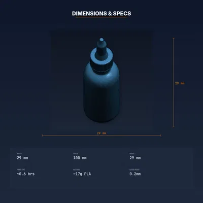 Cữ Định Vị Chai Thuốc Nhỏ Mắt, Giữ Chai Trên Mắt, Tránh Lãng Phí - STL