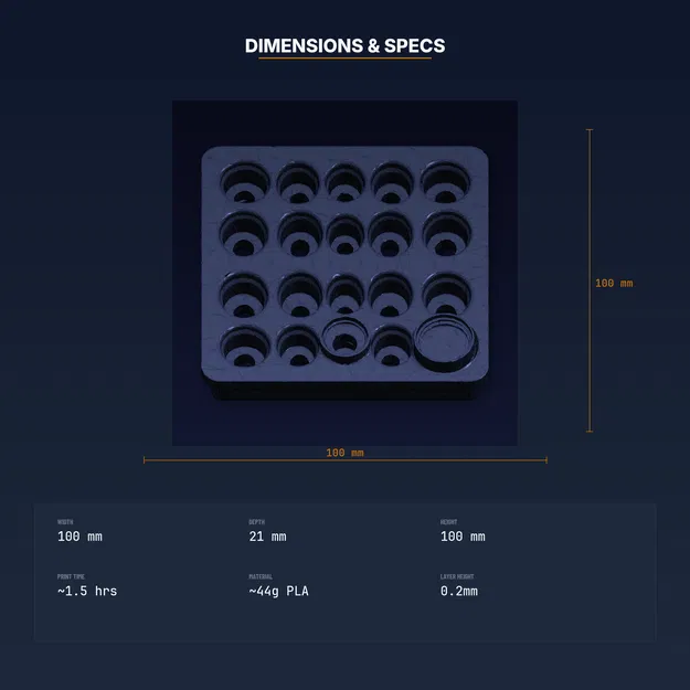 Khay Insert Foam cho Hộp Eyepiece Kính Thiên Văn, Ngăn Tùy Chỉnh - STL in 3D - Image 4