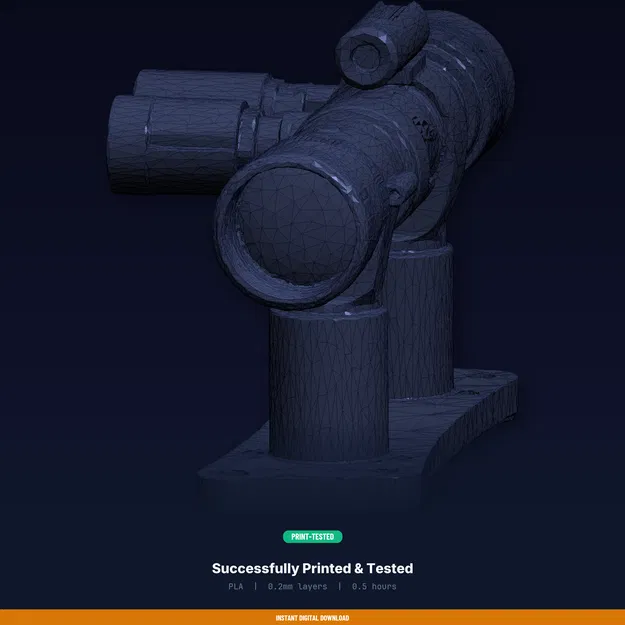 Kệ giữ eyepiece 2 inch cho kính thiên văn khổ lớn, giữ 3 cái – STL in 3D - Image 8