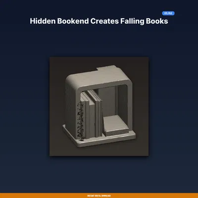 Chặn sách ẩn tạo ảo giác sách rơi (Invisible Support) - File STL in 3D