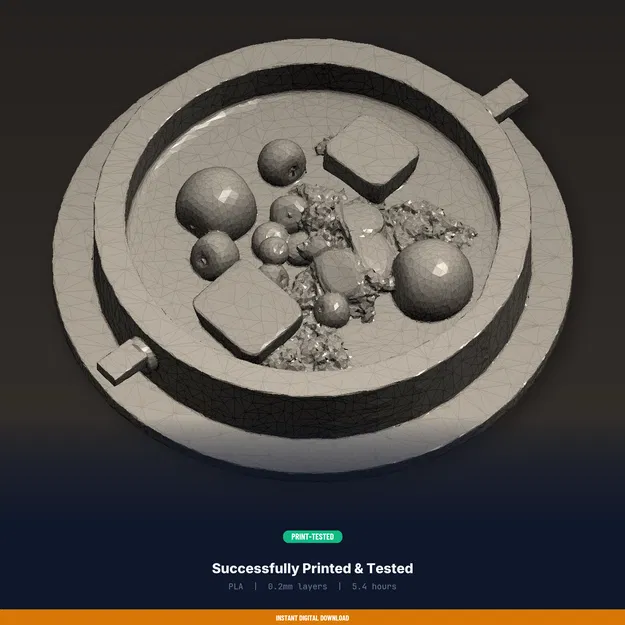 Vòng Cho Ăn Nổi, Giữ Thức Ăn Một Chỗ, Neo Suction Cup – File STL In 3D - Image 8