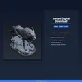 Tượng Sói Fenrir Bị Trói - File STL In 3D - Thumbnail 2
