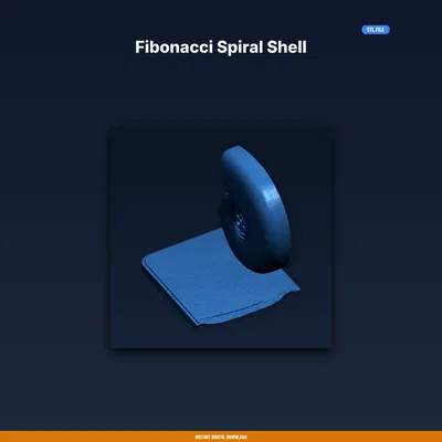 Vỏ Ốc Xoắn Fibonacci – File STL In 3D