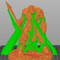 Bloodbound Realms – Orc – Ironfang Spearman (Miniature STL Dark Fantasy in 3D) - Thumbnail 6