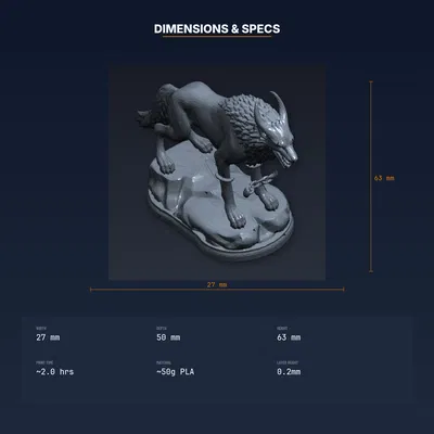 Tượng Sói Fenrir Bị Trói - File STL In 3D