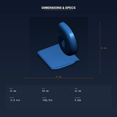 Vỏ Ốc Xoắn Fibonacci - File STL 3D In Được