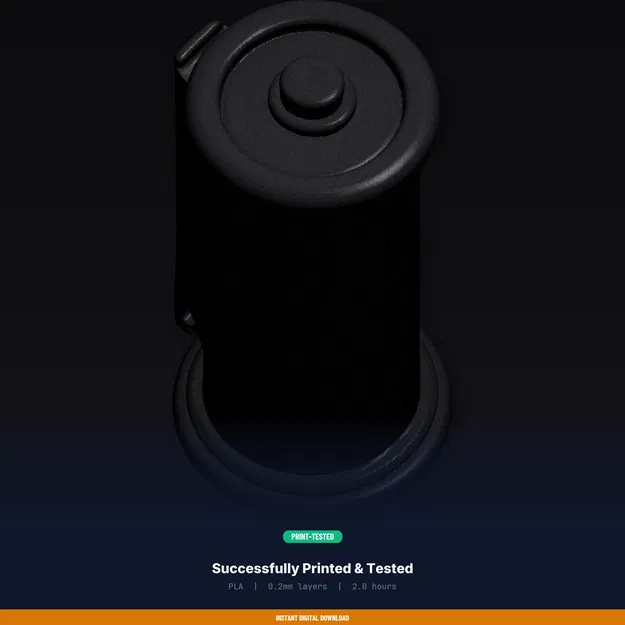 Cốc cắm bút cuộn phim (Film Roll Pencil Cup) - File STL in 3D - Image 8