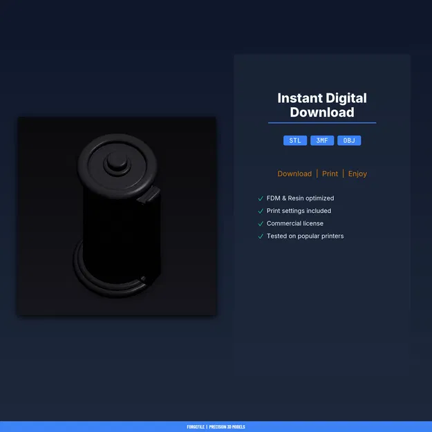 Cốc cắm bút cuộn phim (Film Roll Pencil Cup) - File STL in 3D - Image 2