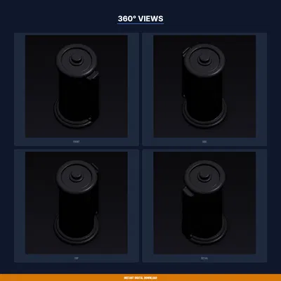 Cốc cắm bút cuộn phim (Film Roll Pencil Cup) - File STL in 3D