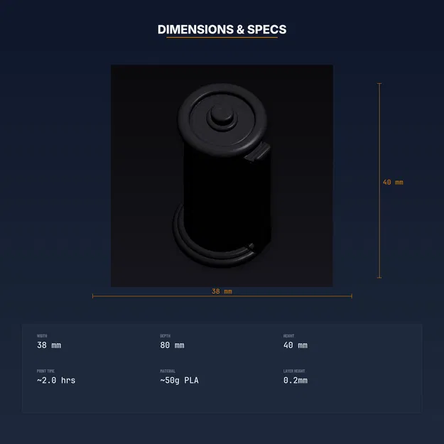 Cốc cắm bút cuộn phim (Film Roll Pencil Cup) - File STL in 3D - Image 4