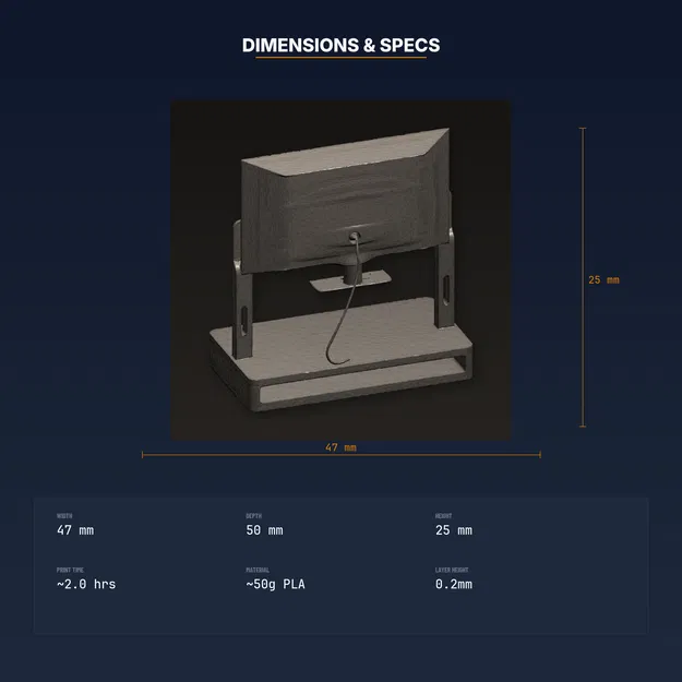 Kệ nâng màn hình treo nổi (Floating Monitor Shelf Riser) - File STL in 3D - Image 4