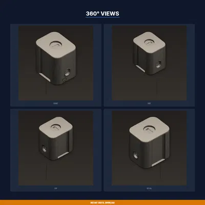 Giá Treo Hộp Chỉ Nha Khoa Gắn Tường, Dùng Một Tay – File STL In 3D