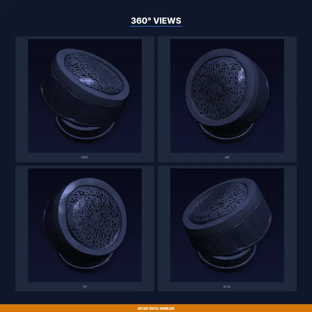 Nắp chắn bụi focuser kính thiên văn 2 inch – file STL in 3D giữ sạch quang học - Image 3