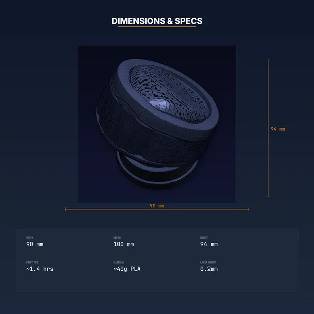 Nắp chắn bụi focuser kính thiên văn 2 inch – file STL in 3D giữ sạch quang học - Image 4