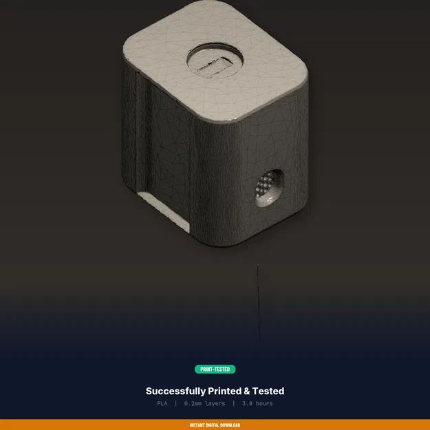 Giá Treo Hộp Chỉ Nha Khoa Gắn Tường, Dùng Một Tay – File STL In 3D - Image 8