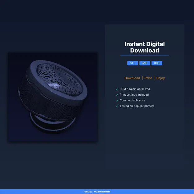 Nắp chắn bụi focuser kính thiên văn 2 inch – file STL in 3D giữ sạch quang học - Image 2