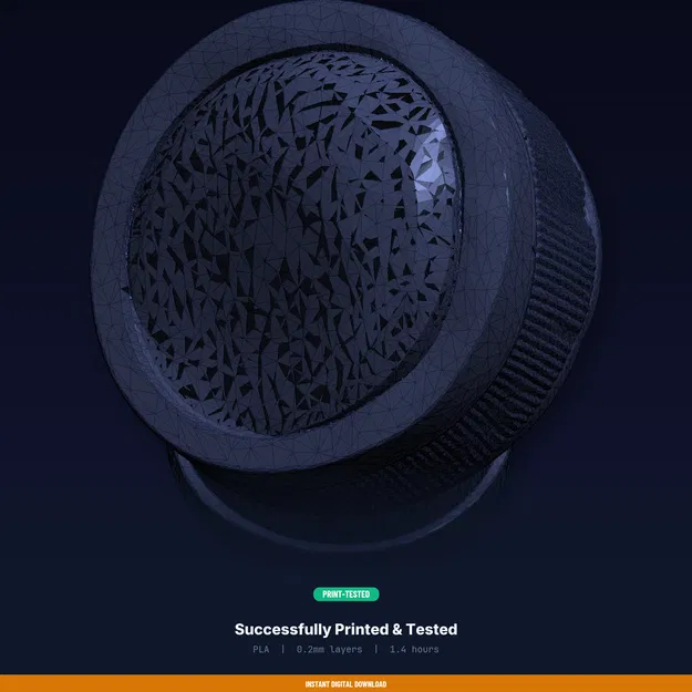 Nắp chắn bụi focuser kính thiên văn 2 inch – file STL in 3D giữ sạch quang học - Image 8