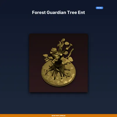 Forest Guardian Tree Ent - File STL 3D in được