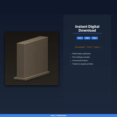 Tấm Panel Layered Bóng Rừng – File STL In 3D (Forest Silhouette Layered Panel)