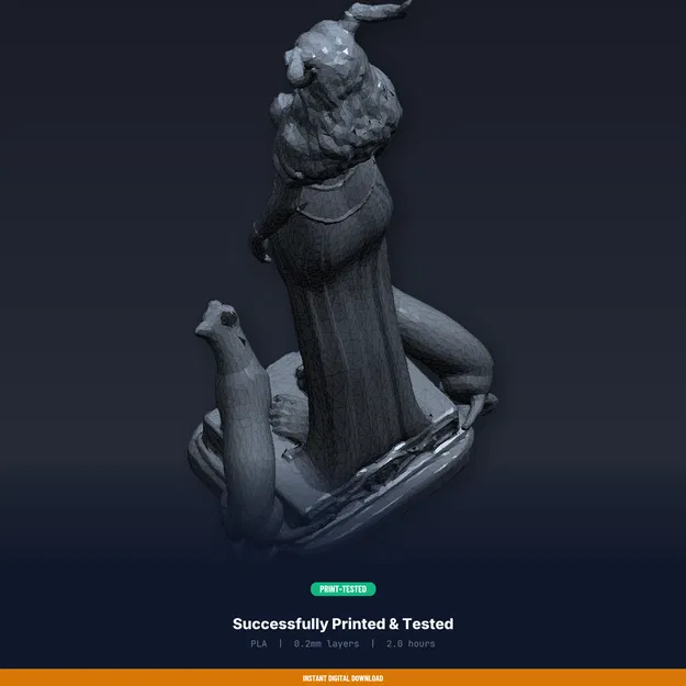 Tượng Nữ Thần Freya - File STL 3D Printable - Image 8