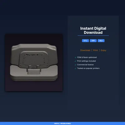 Kệ Trưng Bày Máy Game Cầm Tay Retro Bản Rộng – File STL In 3D