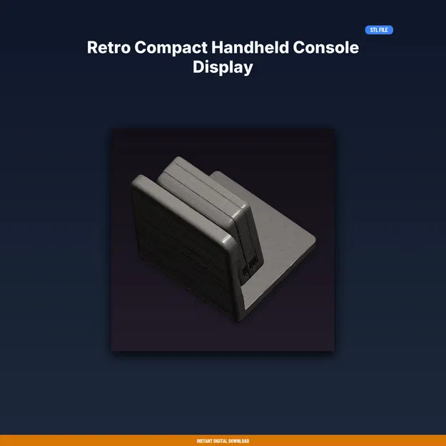 Kệ trưng bày máy game handheld retro nhỏ gọn - file STL in 3D - Image 1