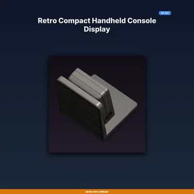 Kệ trưng bày máy game handheld retro nhỏ gọn - file STL in 3D