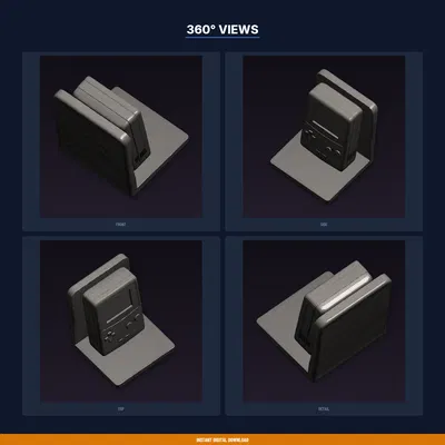 Kệ Trưng Bày Máy Game Cầm Tay Retro Nhỏ Gọn – File STL In 3D