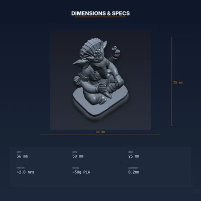 Tượng Ganesh Ngồi - File STL In 3D