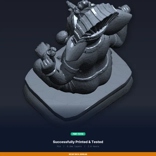 Tượng Ganesh Ngồi - File STL In 3D - Image 8