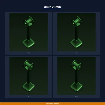 Cọc dẫn hướng ống tưới vườn (Garden Hose Guide Stake) - File STL in 3D