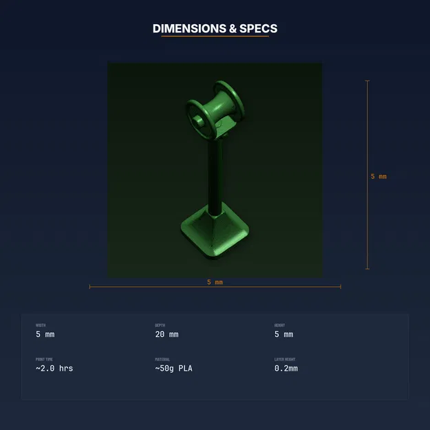 Cọc dẫn hướng ống tưới vườn (Garden Hose Guide Stake) - File STL in 3D - Image 4