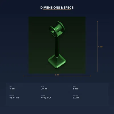 Cọc dẫn hướng ống tưới vườn (Garden Hose Guide Stake) - File STL in 3D