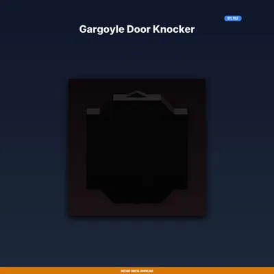 Gargoyle Door Knocker - File STL 3D in được