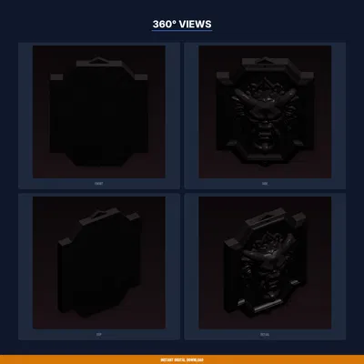 Gargoyle Door Knocker - File STL 3D in được