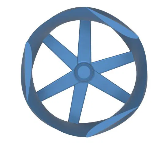 Desktop Helical VAWT (Tuabin gió trục đứng xoắn để bàn) - Image 3