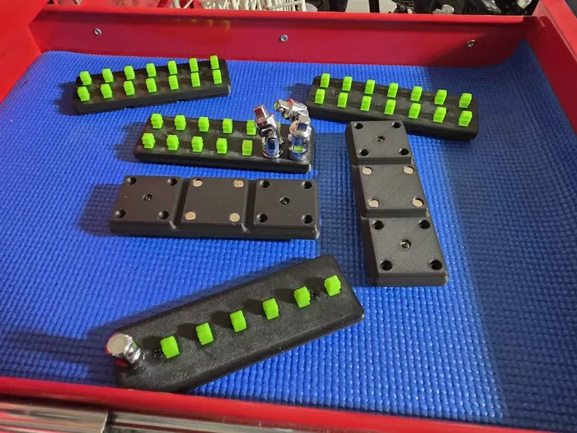 Giá Đỡ Đầu Tuýp 1/4 Inch Gridfinity Tích Hợp Nam Châm - Image 1