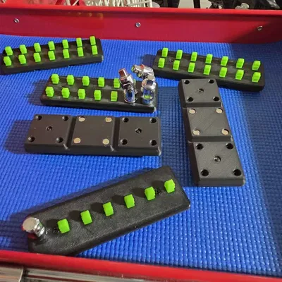 Giá Đỡ Đầu Tuýp 1/4 Inch Gridfinity Tích Hợp Nam Châm