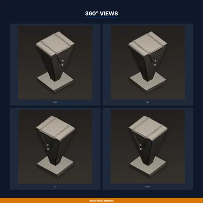 Giá Treo Dây Chuyền T-Bar Elegent, Treo Nhiều Dây – File STL In 3D