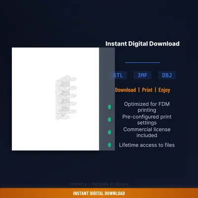 Móc Treo Vòng Cổ Gắn Tường 5 Móc – Jewelry Wall Organizer (STL 3D Printable)
