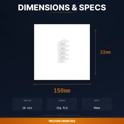 Móc Treo Vòng Cổ Gắn Tường 5 Móc – Jewelry Wall Organizer (STL 3D Printable)