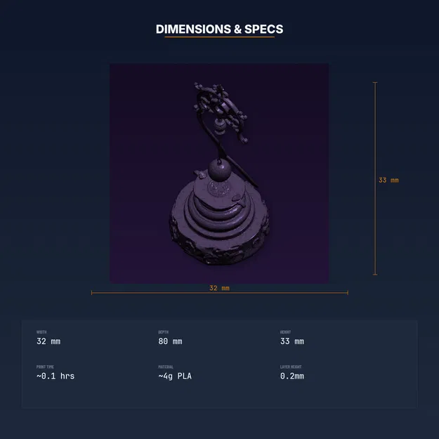 Giá Treo Con Lắc Có Móc, Đế Xoắn Ốc – File STL In 3D - Image 4