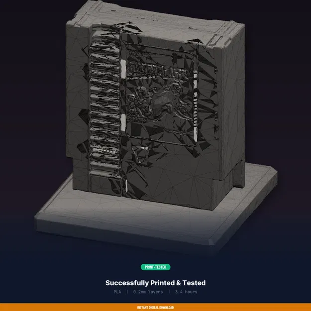 Kệ Trưng Bày Băng Game Retro 8-Bit - File STL In 3D - Image 8