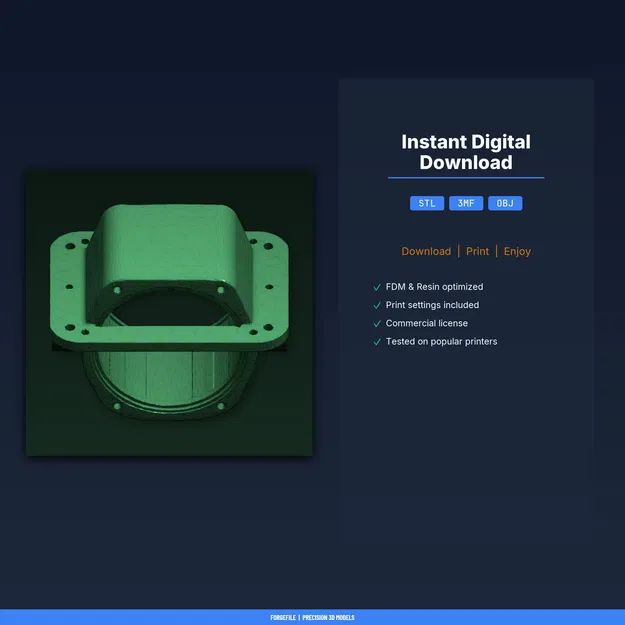 Nắp bịt ống NFT 3 inch kín nước, có cổng xả – File STL in 3D - Image 2